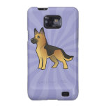 Cartoon German Shepherd Samsung Galaxy S2 Case