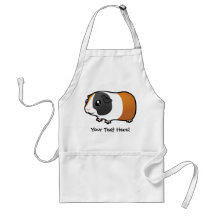 Cartoon Guinea Pig (smooth hair) Aprons