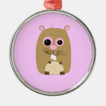 Cartoon Hamster Ornament
