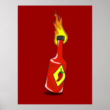 Cartoon Hot Sauce Print