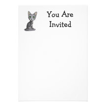 Cartoon Korat Personalized Invite