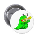 Cartoon Lizard Dragon Art Button