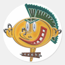 Cartoon Modern Boy Sticker