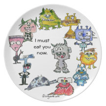 Cartoon Monster Plate