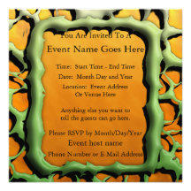 Cartoon Monster - Webby Personalised Invites