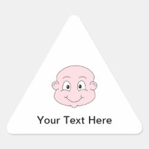 Cartoon of a cute baby, smiling. stickers