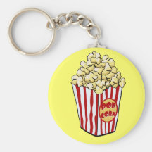 Cartoon Popcorn Bag Keychain