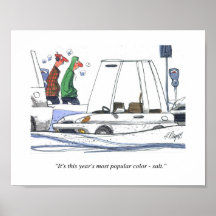 CARtoon print Salt Colour