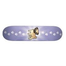 Cartoon Pug Skate Board Decks
