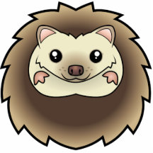 Cartoon Pygmy Hedgehog Photo Cut Out