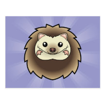Cartoon Pygmy Hedgehog Post Cards