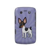 Cartoon Rat Terrier / Toy Fox Terrier Blackberry Bold Case