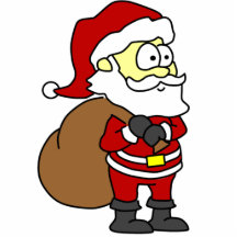 Cartoon Santa Photo Cutout