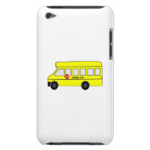 Cartoon School Bus Barely There iPod Cases