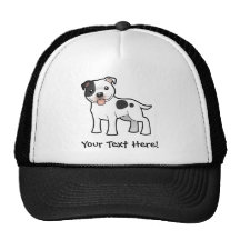 Cartoon Staffordshire Bull Terrier Mesh Hats