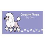 Cartoon Standard/Miniature/Toy Poodle (show cut) Business Card