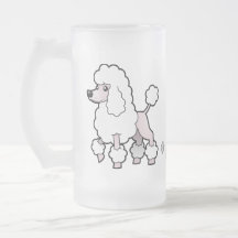 Cartoon Standard/Miniature/Toy Poodle (show cut) Mug