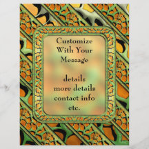 Cartoon Webby Stripes Personalised Flyer