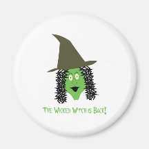 Cartoon Wicked Witch Magnets