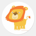 Cartoony lion sticker