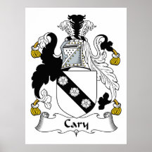 Cary Family Crest Posters