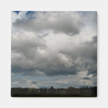Cascade Foothills And Clouds Magnets