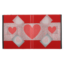 CASE.3701.HRTS.PATCHWORK.RED iPad FOLIO CASES