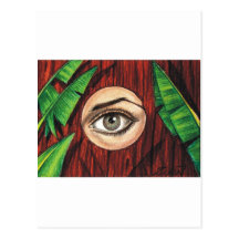 Casey in Hiding Postcard