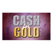 Cash for Gold Business Cards