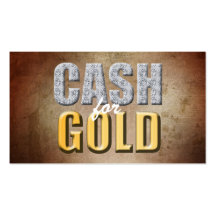 Cash for Gold Business Cards