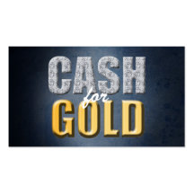 Cash for Gold Business Cards
