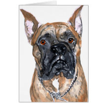 Cash the Boxer Greeting Card