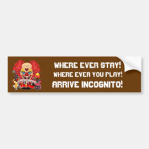Casino Clown View Notes Please Bumper Sticker