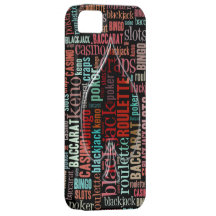 Casino Games Text Collage iPhone 5 Covers
