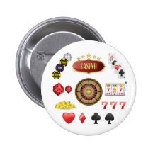 Casino Pinback Button