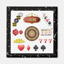 Casino Refrigerator Magnet