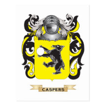 Caspers Coat of Arms (Family Crest) Post Cards
