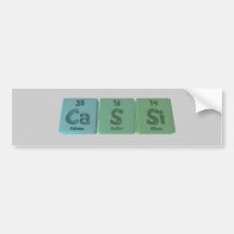 Cassi as Calcium Sulphur Silicon Bumper Stickers