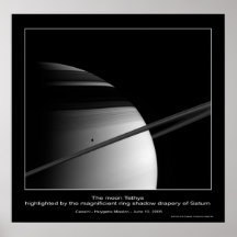 CassiniMission-TethysRingShadow_ca Print