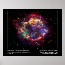 Cassiopeia A Supernova Remnant-Spitzer Telescope Posters