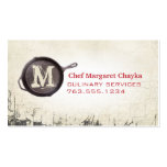 cast iron skillet frying pan cooking chef biz card business cards