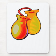 Castanets Yellow Pair Mouse Pad