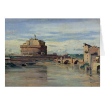 Castel Sant' Angelo and the River Tiber, Rome Cards