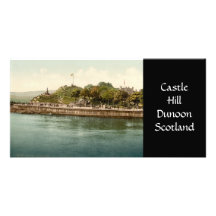 Castle Hill, Dunoon, Scotland Customized Photo Card