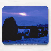 Castlerigg Stone Circle at dusk, England rock form Mouse Pads