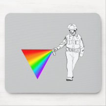 Casual Pepper Spray Cop Rainbow Mousemat