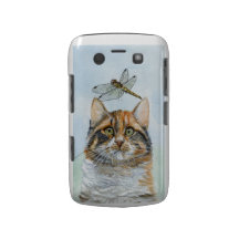 Cat and Dragonfly Case-Mate Blackberry Bold Case-Mate Blackberry Case