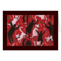 cat dog semi formal card