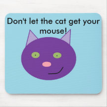 cat, Don't let the cat get your mouse! mousepad