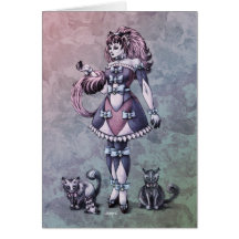 Cat Goddess Fantasy Art Card